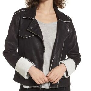 (Splendid) Faux Leather Moto Jacket - Womens Medium